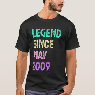 T-shirt Légende depuis mai 2009 16 ans garçons filles
