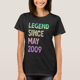T-shirt Légende depuis mai 2009 16 ans garçons filles