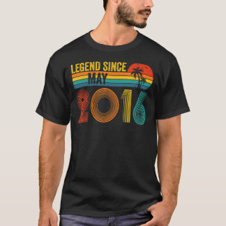T-shirt Légende depuis mai 2016 6e anniversaire 6 ans Vin