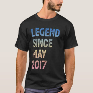 T-shirt Légende depuis mai 2017 8e anniversaire garçons fi