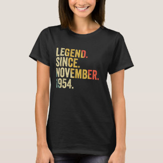 T-shirt Légende depuis novembre 1954 68 Ans 68e Birt