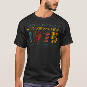 T-shirt Légende depuis novembre 1975, Edition Limitée Homm