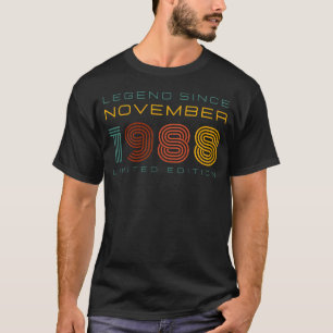 T-shirt Légende depuis novembre 1988, Edition limitée Homm