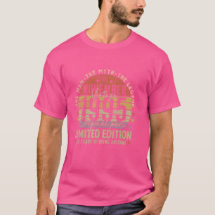 T-shirt Légende depuis novembre 1995 Retro 29th Birthday M
