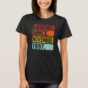 T-shirt Légende depuis novembre 1997 25e anniversaire Vint