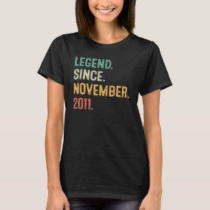 T-shirt Légende depuis novembre 2011 11e anniversaire 11 a