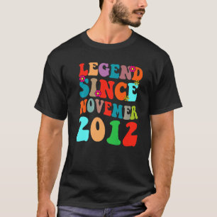 T-shirt Légende depuis novembre 2012 Vintage Anniversaire