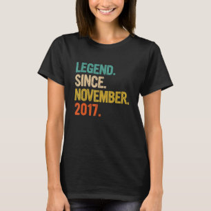 T-shirt Légende depuis novembre 2017 5e anniversaire 5 ans