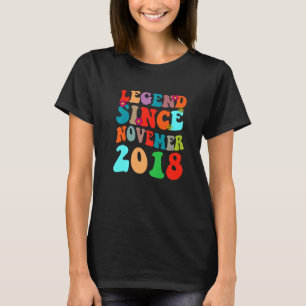 T-shirt Légende depuis novembre 2018 Vintage Anniversaire