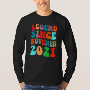 T-shirt Légende depuis novembre 2021 Anniversaire Vintage