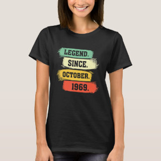 T-shirt Légende depuis octobre 1969 u2013 Joyeux anniversa
