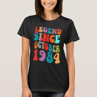 T-shirt Légende depuis octobre 1984 Anniversaire Vintage R