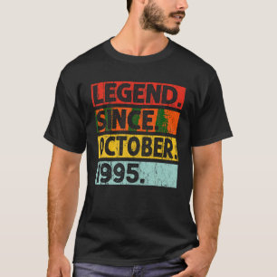 T-shirt Légende depuis octobre 1995 Vintage octobre 1995 B