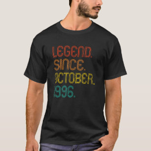 T-shirt Légende depuis octobre 1996 Rétro 26 Ans 26ème