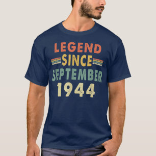 T-shirt Légende depuis septembre 1944 78e anniversaire