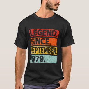 T-shirt Légende depuis septembre 1979 Anniversaire 1979 Ho