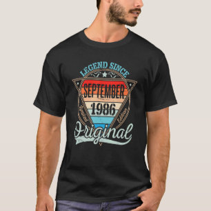T-shirt Légende depuis septembre 1986 Ltd Edition Original