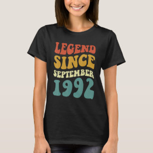 T-shirt Légende depuis septembre 1992 Retro Super 30 année