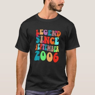 T-shirt Légende depuis septembre 2006 Vintage Birthday Ret