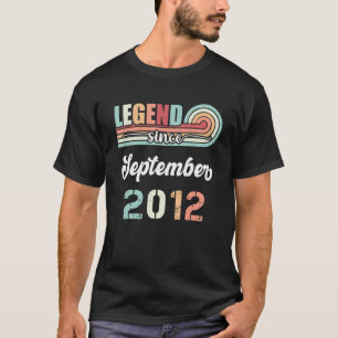 T-shirt Légende depuis septembre 2012 10 ans Vintage B