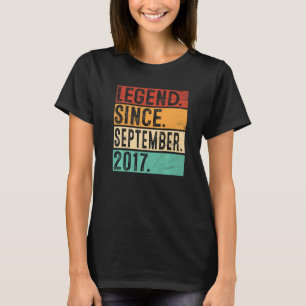 T-shirt Légende depuis septembre 2017 5ème Anniversaire 5