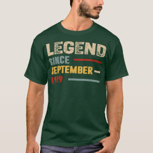 T-shirt Légende des cadeaux de 33 ans depuis septembre 198