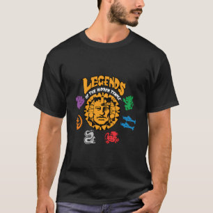 T-shirt Légende Des Symboles De L'Équipe Du Temple Caché