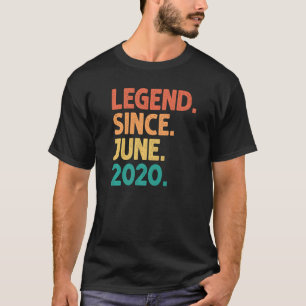T-shirt Légende du 2e anniversaire depuis juin 2020 2 ans 