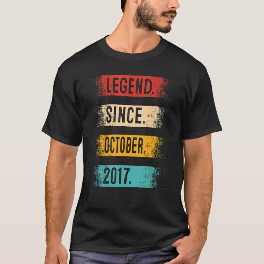 T-shirt Légende du 5e anniversaire depuis octobre 2017 5 a (Devant)