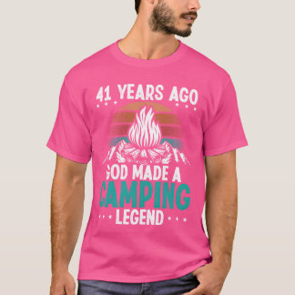 T-shirt Légende du camping de 41 ans Scout 41Anniversaire