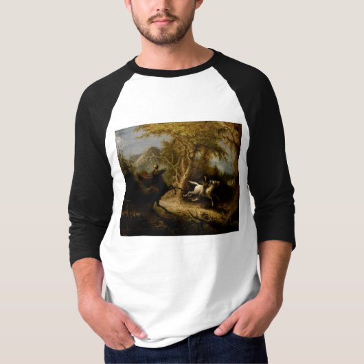 T-shirt Légende du cavalier sans tête fantôme d'Halloween (Devant)