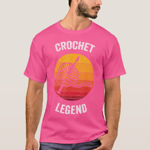 T-shirt Légende du Crochet Tricot Vintage Crochetage