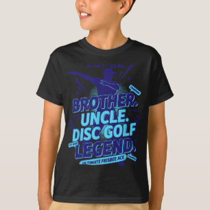 T-shirt Légende du frère oncle disc golf Ultimate Frisbee 