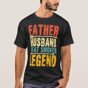 T-shirt Légende du fumeur de viande du père mari