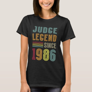 T-shirt Légende du juge 1986 Profession juridique 40e anni