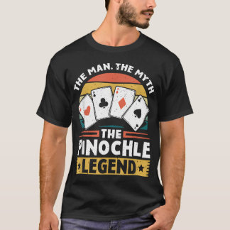 T-shirt Légende du Pinochle - Jeu de cartes Pinochle drôle
