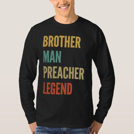 T-shirt Légende du prédicateur frère (Devant)
