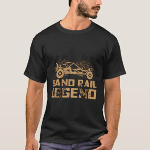 T-shirt Légende Du Rail De Sable Pour Une Raceuse De Sable