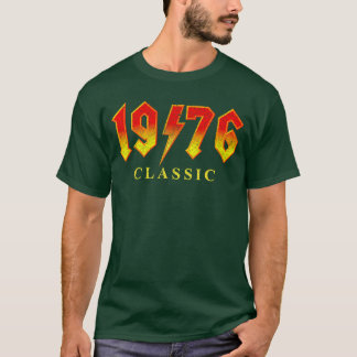 T-shirt Légende du rock classique vintage 1976 50 ans 50èm