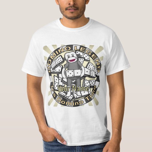 T-shirt Légende du Singe Chaussette Domino (Devant)