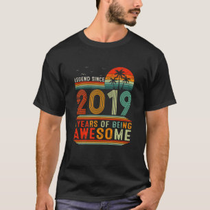 T-shirt Légende Enfants Depuis 2019 3 Ans D'Être Impressio