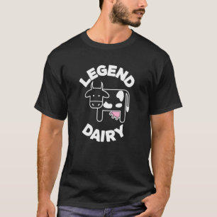 T-shirt Légende Fermier Laitier Blague Lait Vache 1