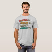 T-shirt Légende Mari Daddy Grand-père Customisé (Devant entier)