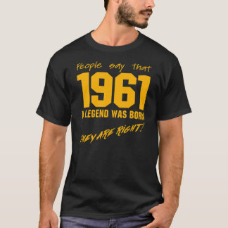 T-shirt Légende Né en 1961 Anniversaire Vintage Célébratio