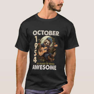 T-shirt Légende octobre 1954 70e anniversaire musique clas