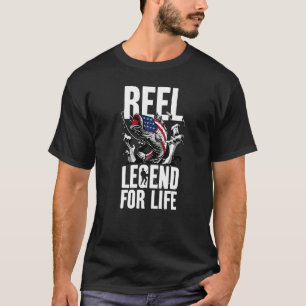 T-shirt Légende Réelle pour la Vie Pêche Pêcheur