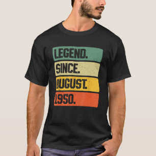 T-shirt Légende rétro depuis août 1950 73 Ans 73ème B