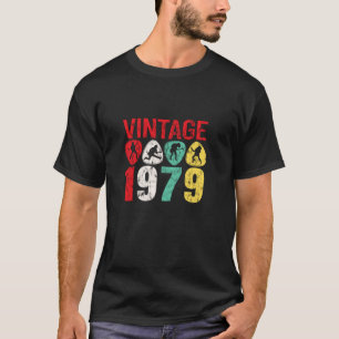T-shirt Légende Rock Vintage 1979 Foudroyée Hommes Femmes