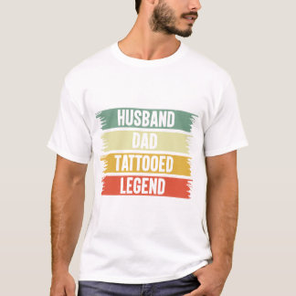 T-shirt Légende tatouée papa mari