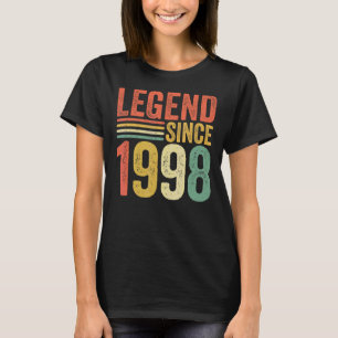T-shirt Légende vintage depuis 1998 24e anniversaire Homme
